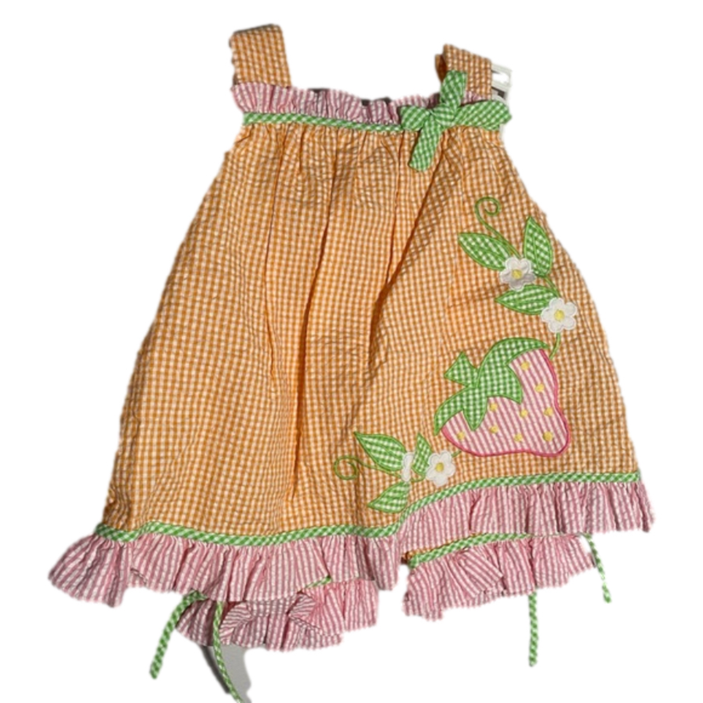 Baby girl strawberry outfit 12mth